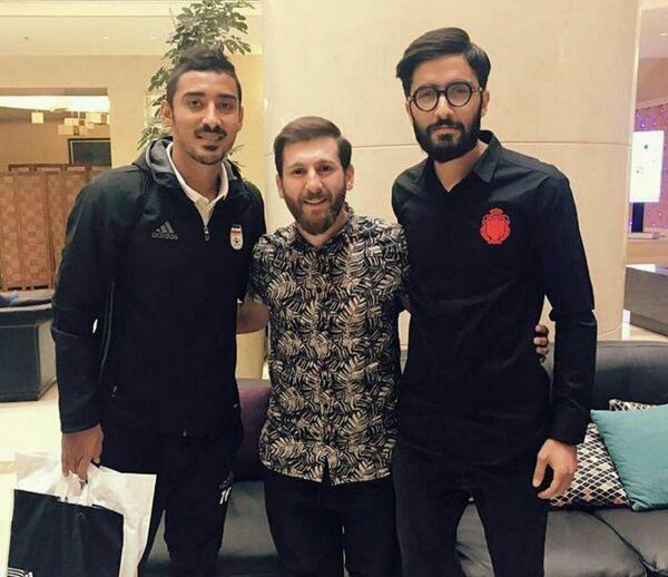 عکس رضا پرستش با مسی