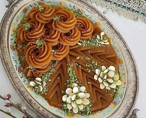 عکس های تزیین حلوا مجلسی