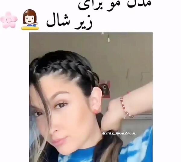 عکس نقاشی دختر مو چتری