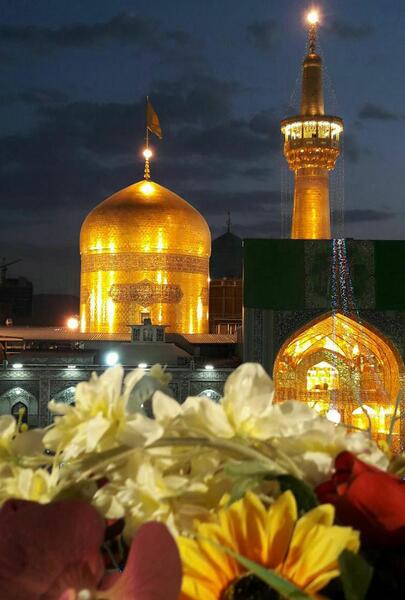 عکس حرم امام رضا پس زمینه