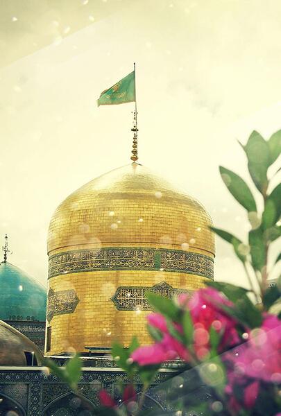 عکس حرم امام رضا پس زمینه