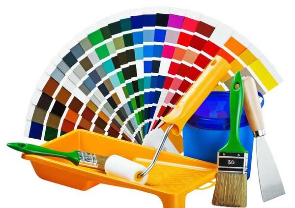 عکس ابزار نقاشی ساختمان