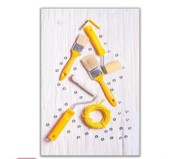 عکس ابزار نقاشی ساختمان