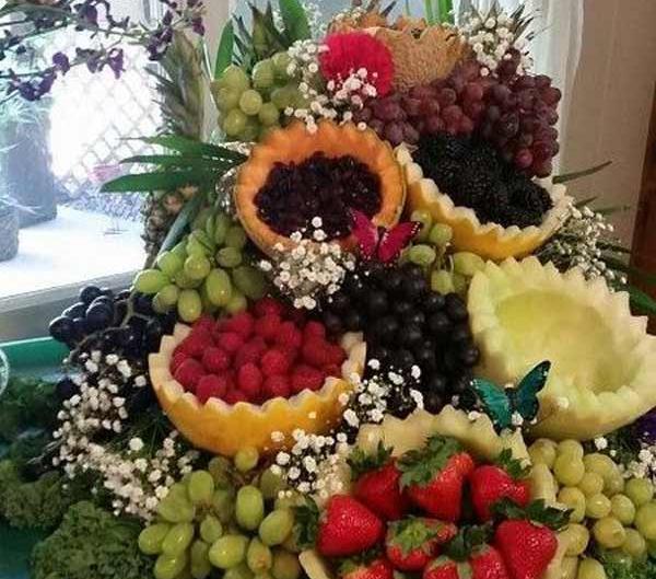 عکس تزیین ظرف میوه برای مهمانی