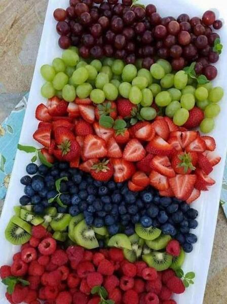عکس تزیین ظرف میوه برای مهمانی