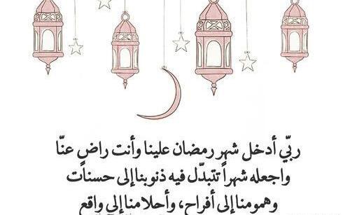 عکس نوشته ماه رمضان به عربی