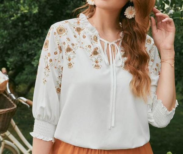عکس شومیز گلدار