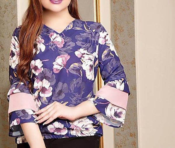 عکس شومیز گلدار