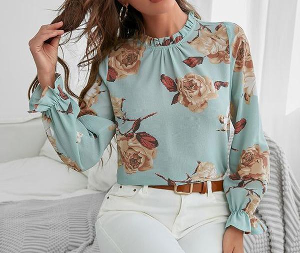 عکس شومیز گلدار