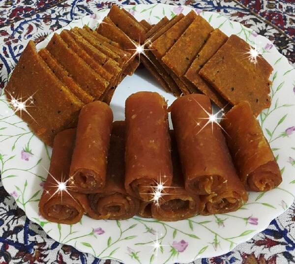 عکس لواشک زردآلو