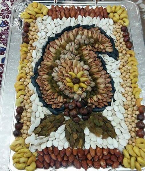 عکس ایده تزیین آجیل یلدا