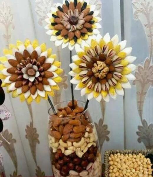 عکس ایده تزیین آجیل یلدا