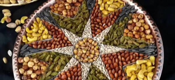 عکس ایده تزیین آجیل یلدا