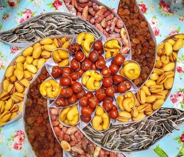 عکس ایده تزیین آجیل یلدا