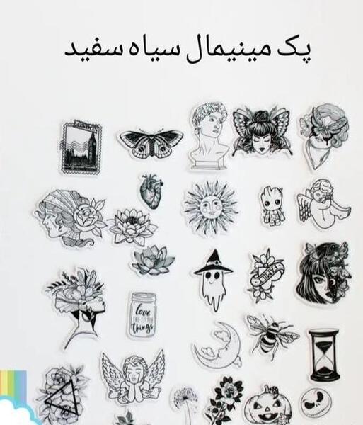 عکس بلوز سیاه و سفید