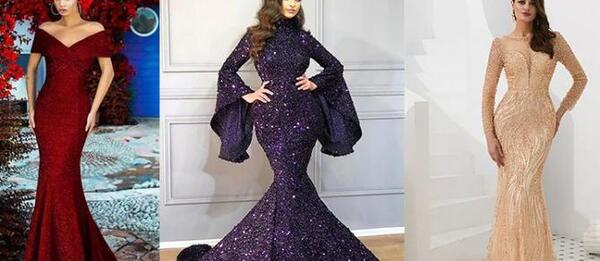 عکس لباس مجلسی طرح ماهی