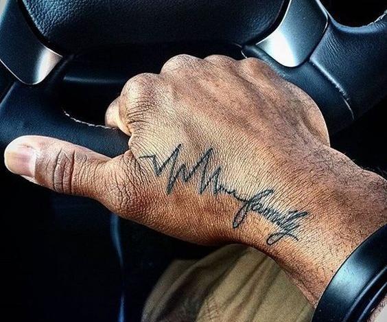 عکس تاتو دست زیبا