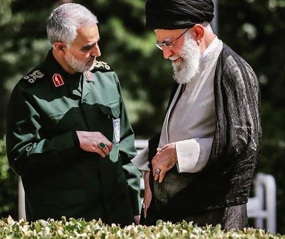 عکس نوشته تسلیت سردار قاسم سلیمانی