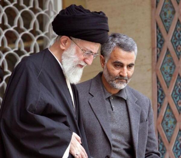 عکس نوشته تسلیت سردار قاسم سلیمانی