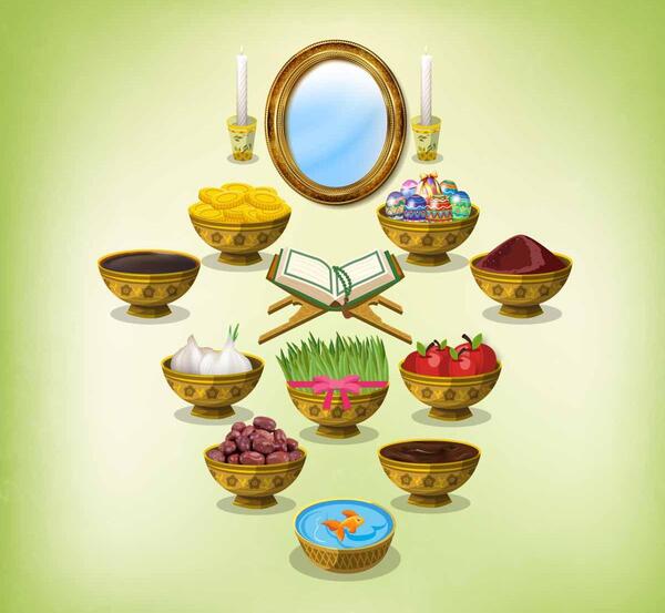 عکس سفره هفت سین گرافیکی