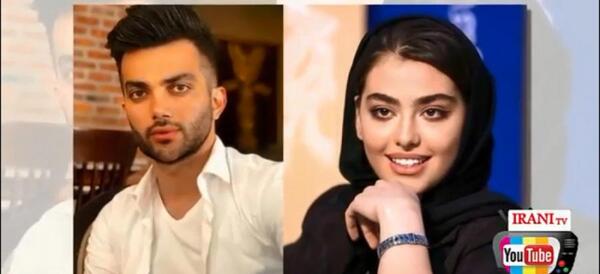عکس ریحانه پارسا و پویان مختاری در استخر