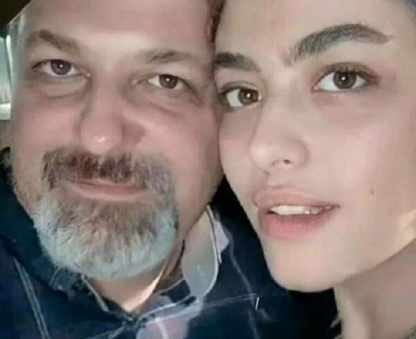 عکس ریحانه پارسا و پویان مختاری در استخر