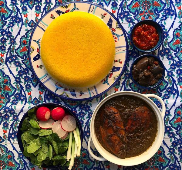 عکس غذای طلا کوله