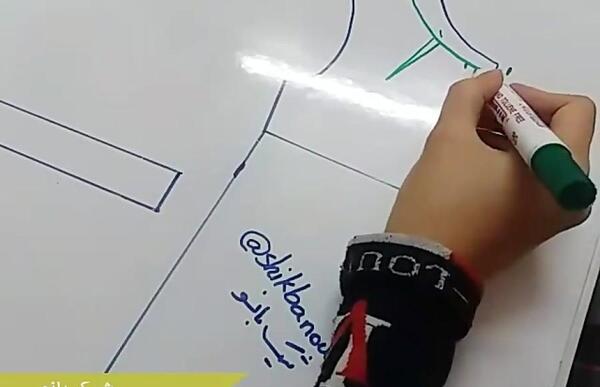 عکس لباس مجلسی بلند پوشیده با الگو
