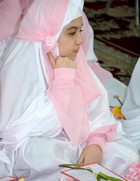 عکس چادر جشن تکلیف دخترانه