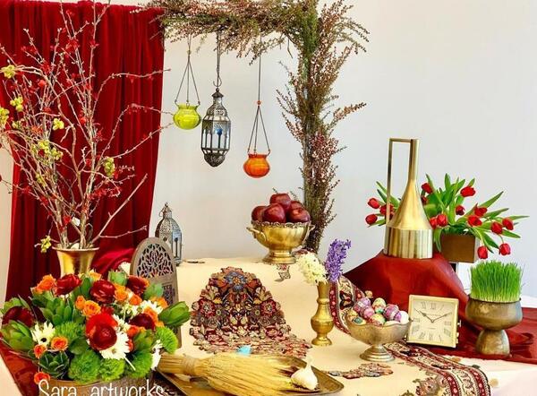 عکس ایده سفره هفت سین ۱۴۰۰ برای عروس
