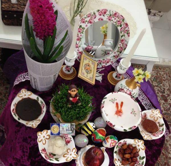 عکس ایده سفره هفت سین ۱۴۰۰ برای عروس