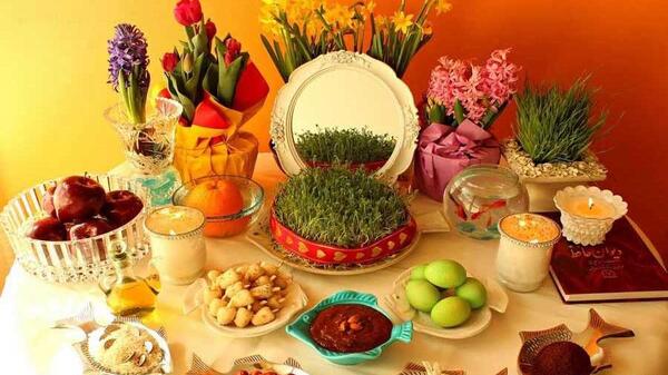 عکس ایده سفره هفت سین ۱۴۰۰ برای عروس