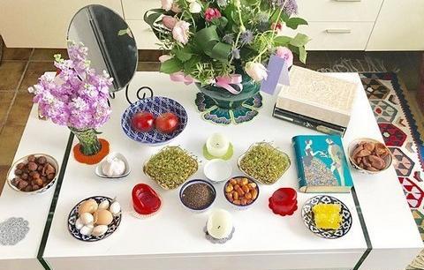 عکس ایده سفره هفت سین ۱۴۰۰ برای عروس