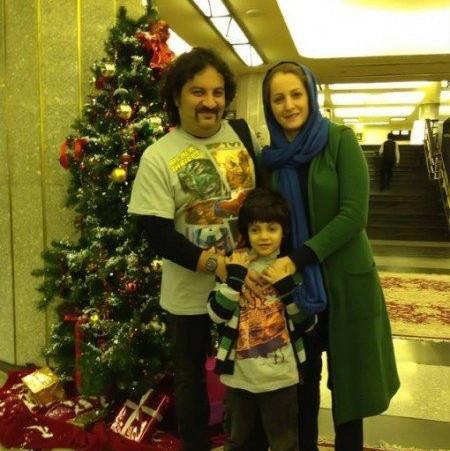 عکس شقایق دهقان و خانواده