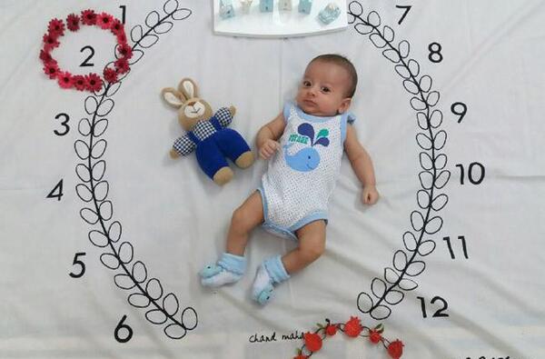 عکس نوزاد پسر دو ماهه