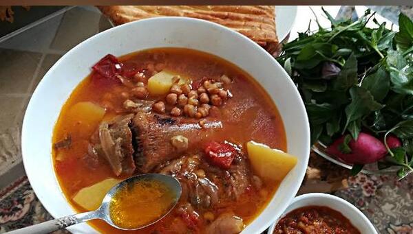 عکس آبگوشت سوخته