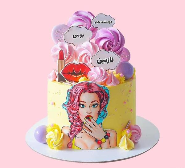 عکس کیک تولد دخترانه اسفندی