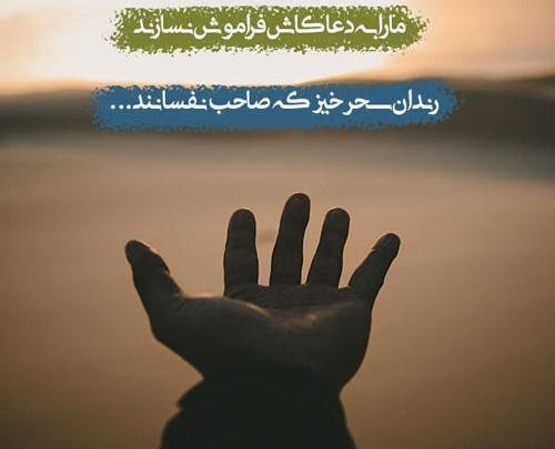 عکس نوشته رندان سحر خیز که صاحب نفسانند