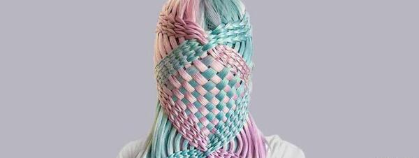 عکس بافت حصیری مو از بالای سر