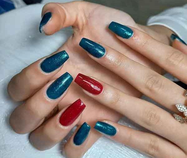 عکس طراحی ناخن انار