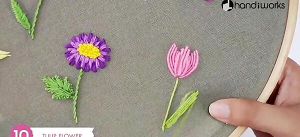 عکس گل دوزی