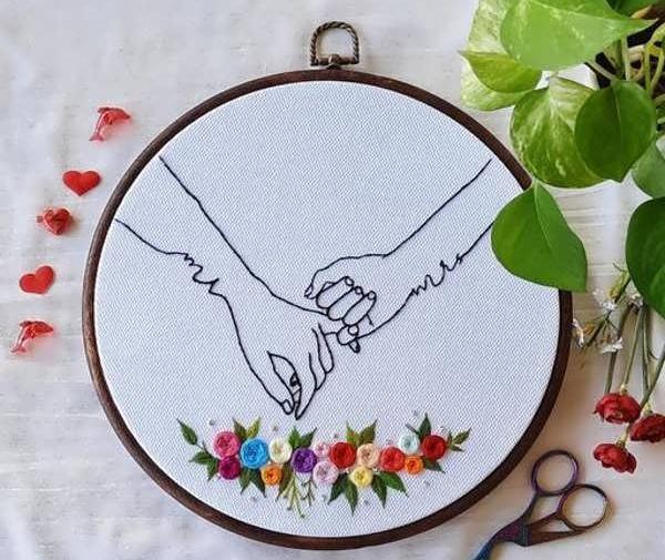 عکس گل دوزی