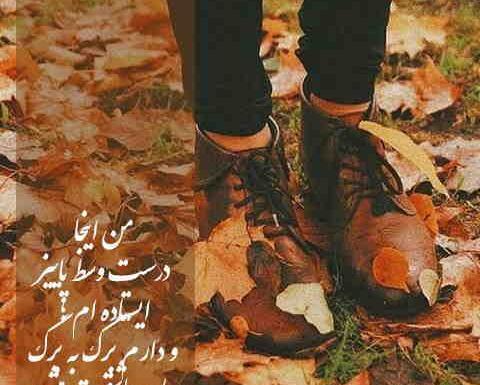 عکس پروفایل پاییزی نوشته