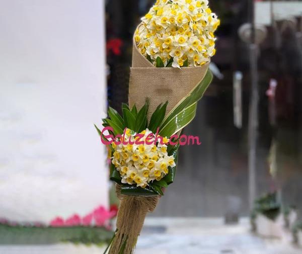 عکس سبد گل نرگس زیبا