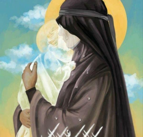 عکس امام حسین و همسرش