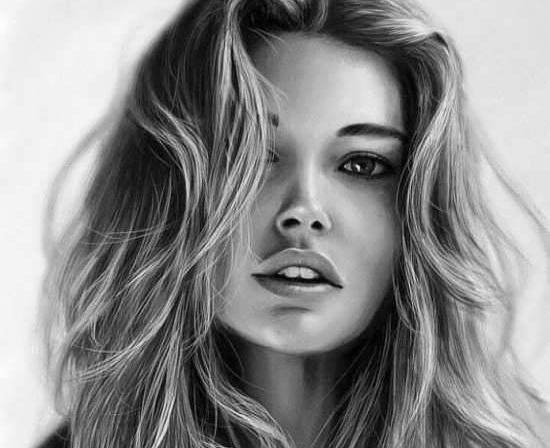 عکس پس زمینه نقاشی سیاه قلم