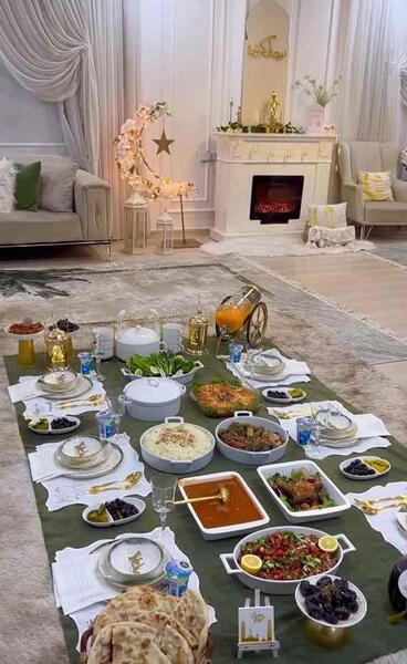 عکس سفره افطاری زیبا