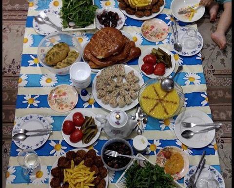 عکس سفره افطاری زیبا