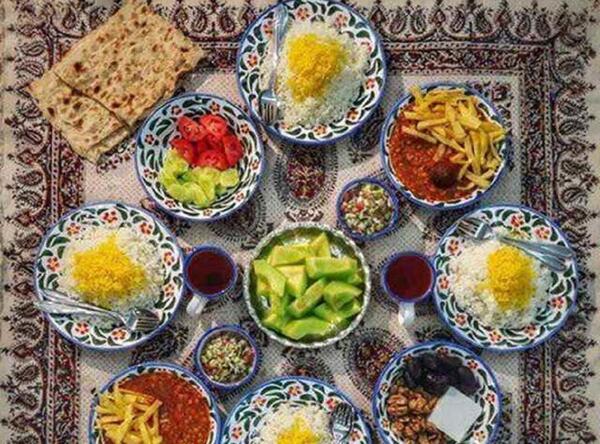 عکس سفره افطاری زیبا