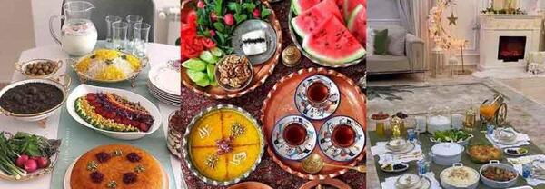 عکس سفره افطاری زیبا